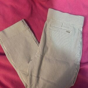 Anne Klein Striped Black and White Dress Pants size 10